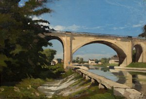 ブリアールの鉄道橋 作： Henri Joseph Harpignies